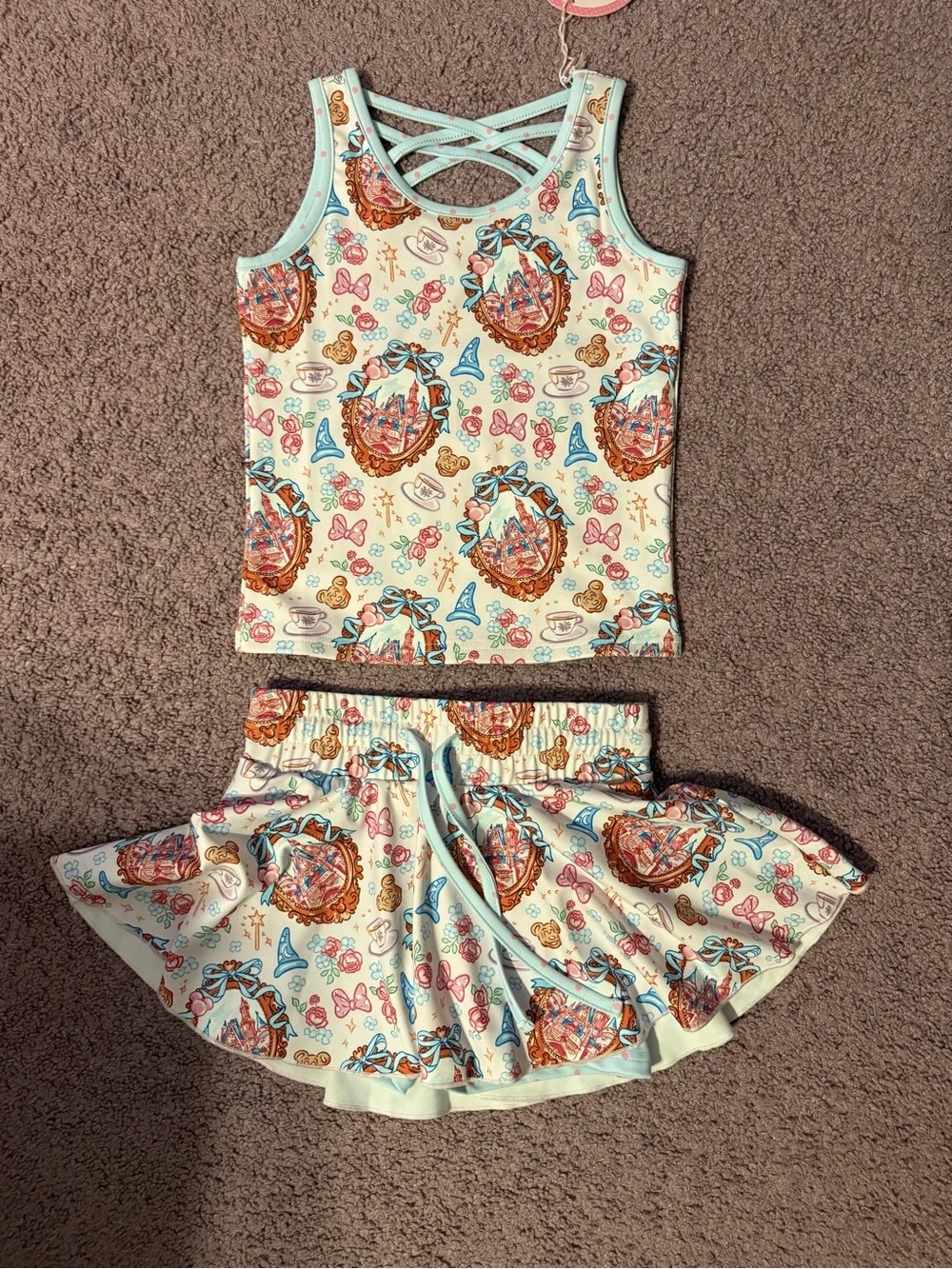 Girls' Disney Active wear set: Skort & Tank!